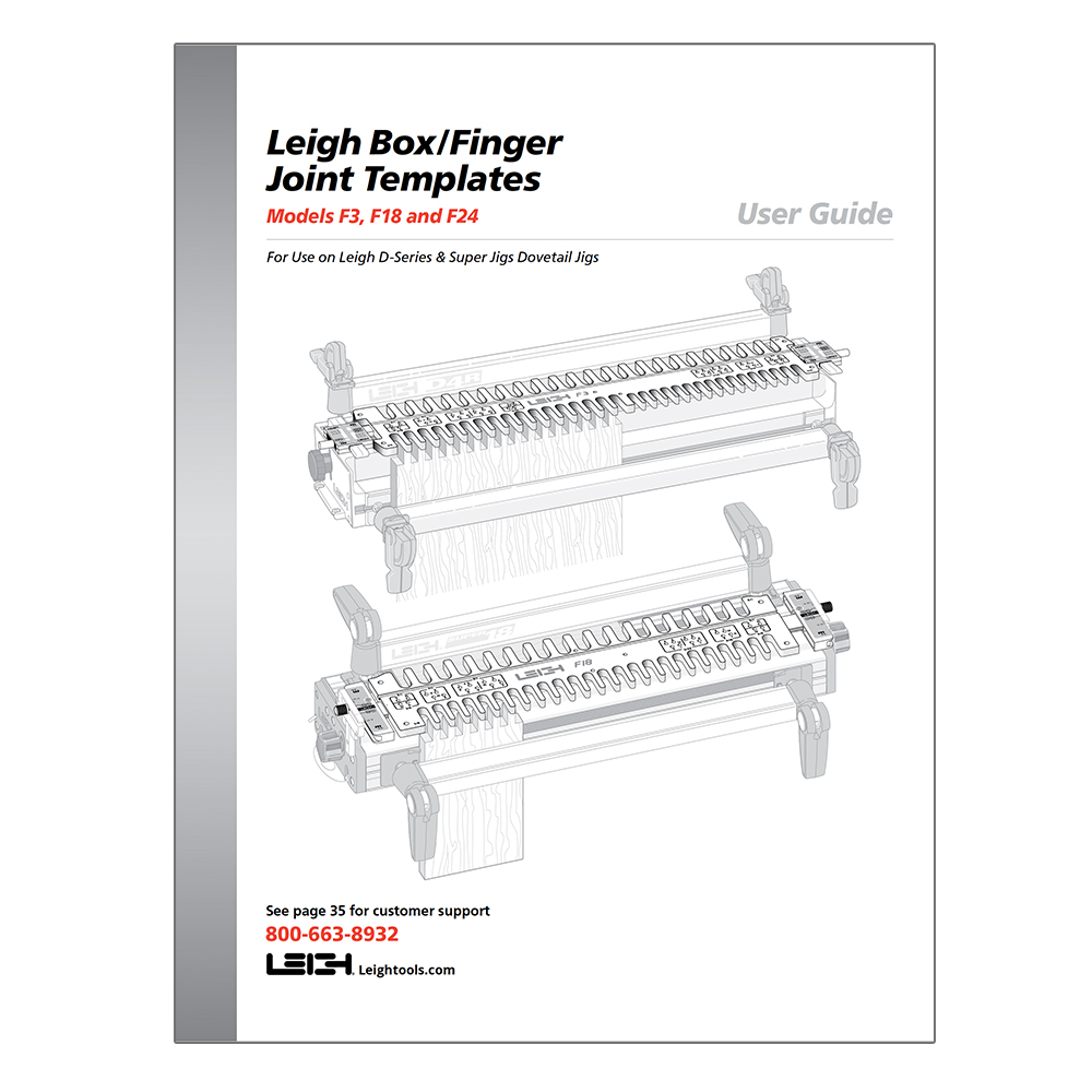 F24 - Box/Finger Joint Template for 24 Super Jigs - Leigh