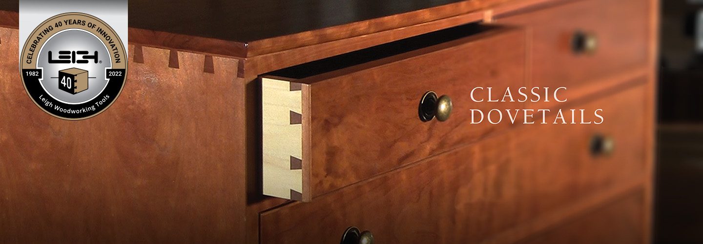 Chest of drawers with variable dovetails