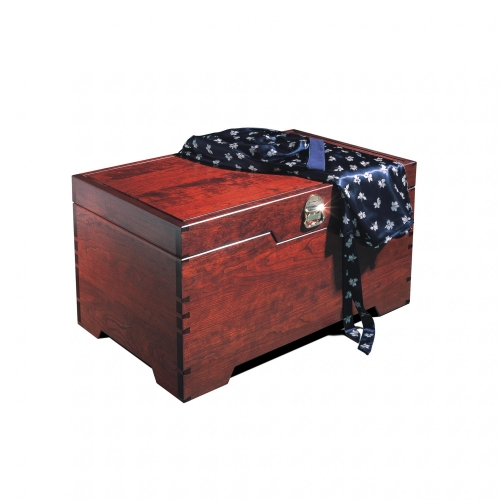 Blanket Chest in cherry with dovetails. 36 12W x 22D x 18H
