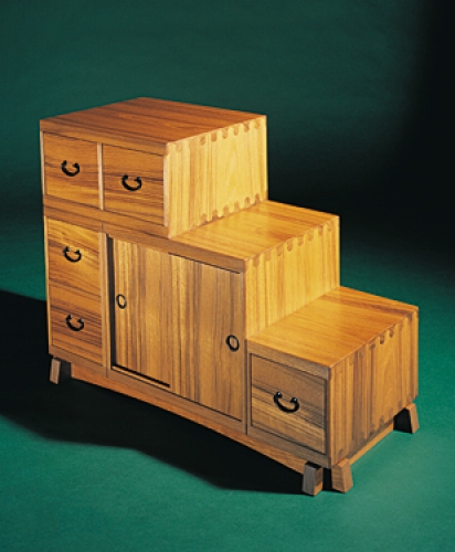 Tansu Chest in teak with Isoloc Ellipse joinery. 18H x 24W x 10D