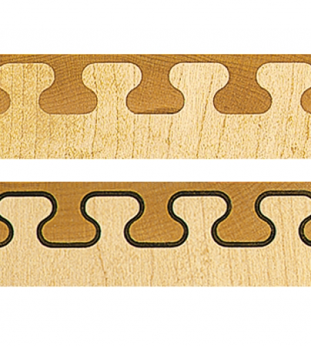 Top Key joint pattern. Bottom Inlaid Key joint pattern.