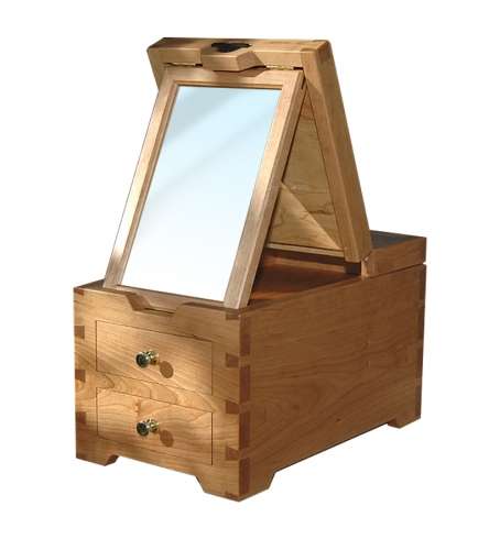 Chest of drawer with hide away mirror Through Dovetails and Half-blind Dovetails, Codia Korea